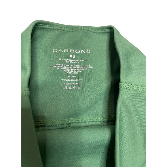 Carbon38 High Rise Biker Shorts in Cloud Compression in Jade-sz XS - Picture 5 of 7